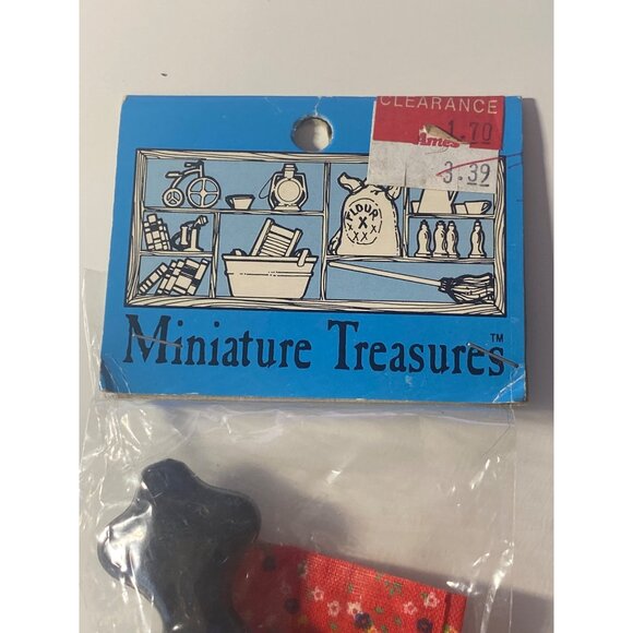 Knitting Sewing Dress Form Scissors Paint Brush VTG Doll House Miniatures Art - Picture 10 of 10